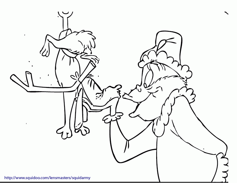 Plansa de colorat cu Grinch 34 28